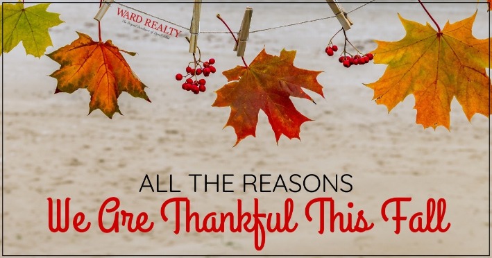 All the Reasons We Are Thankful This Fall | Ward Realty