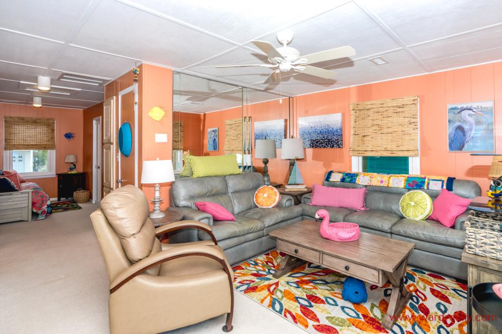 beach themed living room | Ward Realty