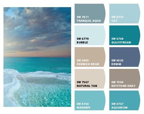 beach color scheme with palette | Ward Realty