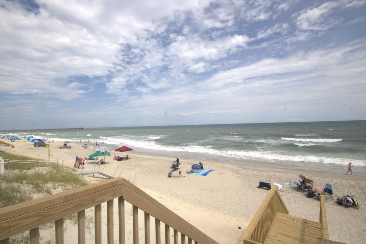 beautiful ocean view from the deck of Paradise Found | Ward Realty