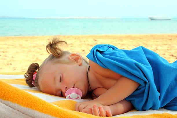 Napping on the beach