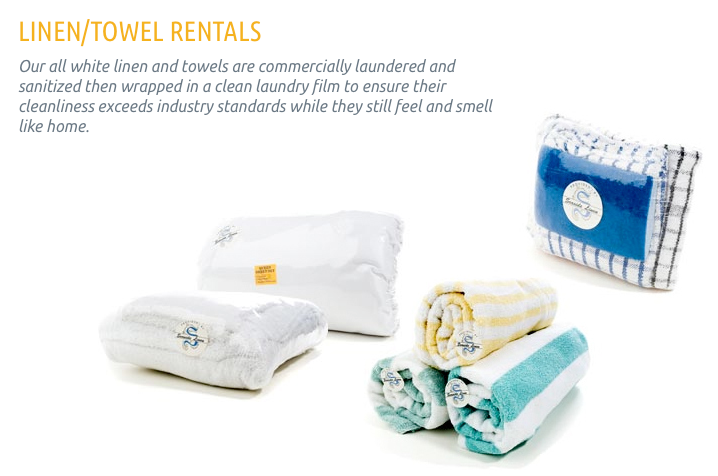 Double Sheet & Bath Towel Set (7-Day Linen Rental) - Topsail Beach Linens