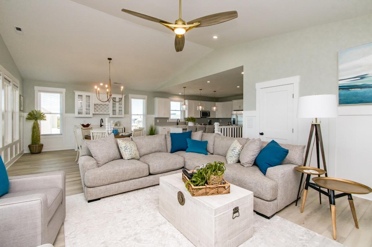 beach themed living room | Ward Realty