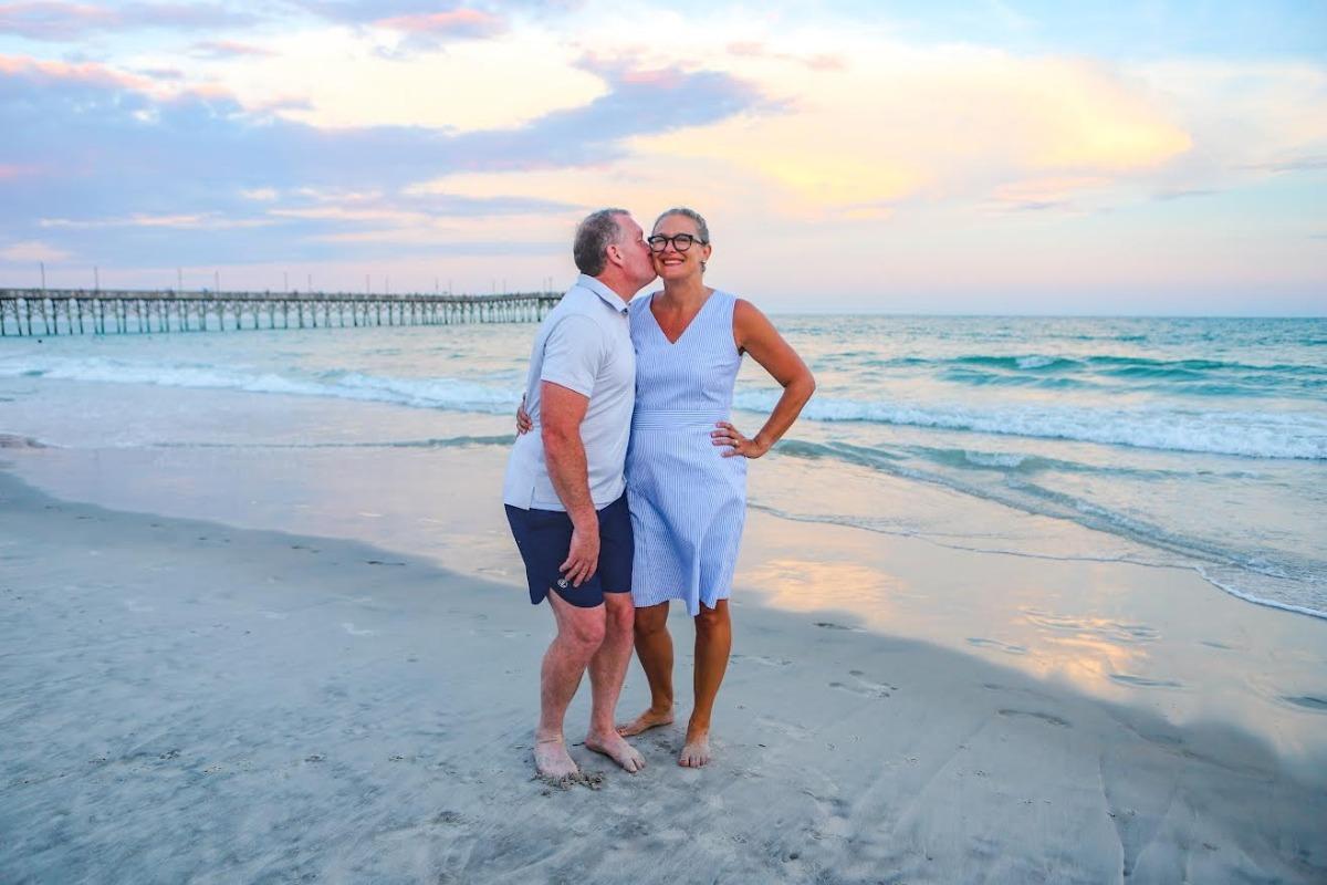 couple walking along the beach | Ward Realty